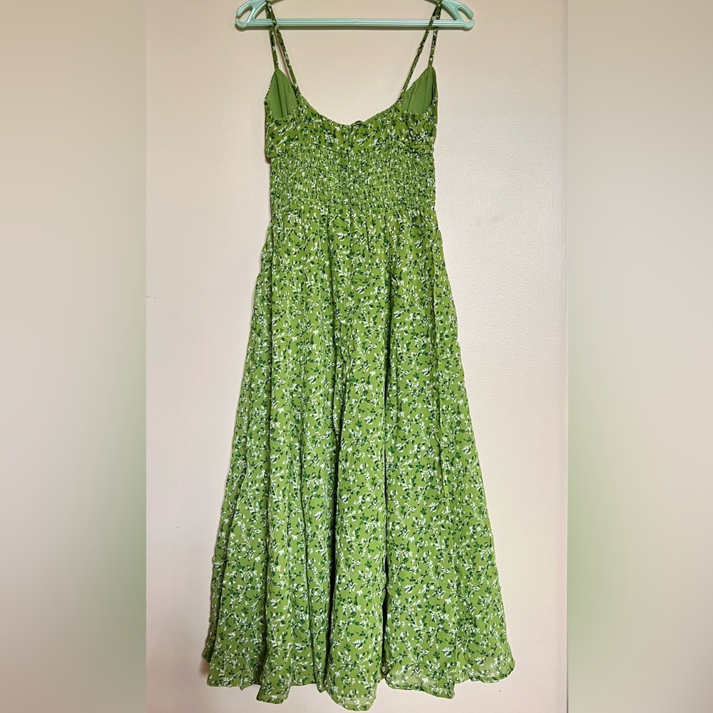 NWOT- Reformation Bran Dress in Samantha green size 2 - Picture 7 of 8